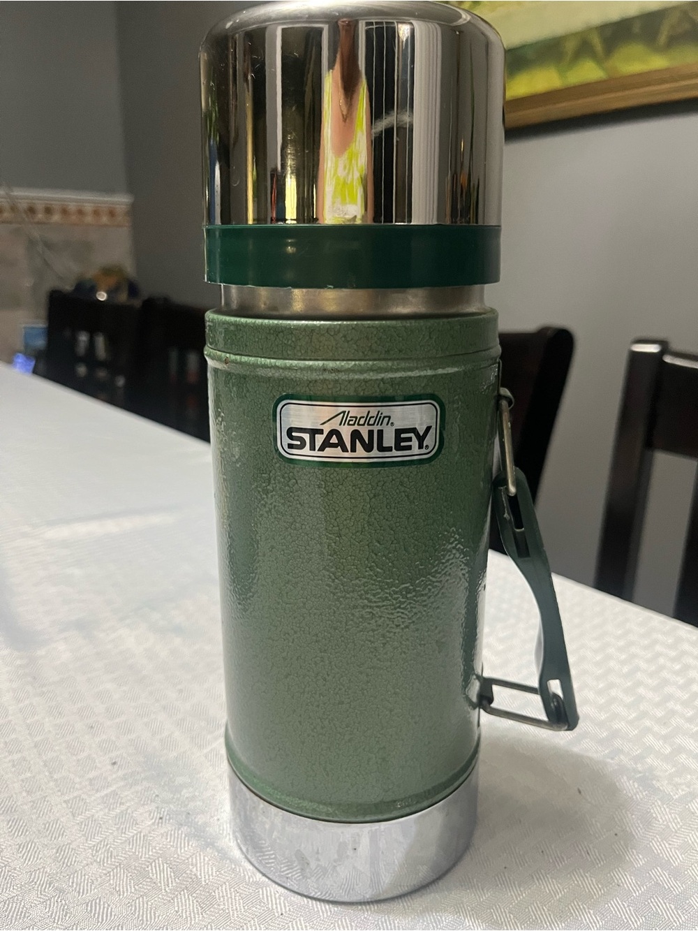 Vintage Stanley Green Vacuum Flask Thermos Bottle